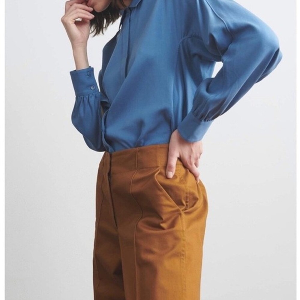 Thakoon Oversized Buttondown Shirt in French Blue XL NWT
